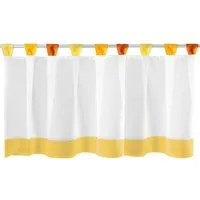 Arsvita Bistrogardine mit Schlaufen 150 cm x 45 cm Gelb Orange