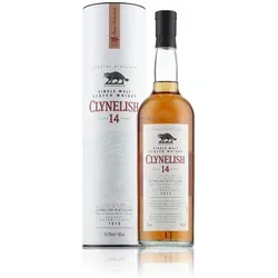 Clynelish 14 Years Whisky in Geschenkbox - Edler Whisky mit 46% Vol., 14 Jahre gereift und perfekt für Sammler oder als Geschenk für Genießer.