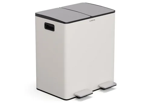 Klarstein EcoVista Mülleimer - 40L Abfalleimer mit 2 Fächern - Praktisches Mülltrennsystem mit 2 Fächern (je 20L) und herausnehmbarem 3L Komposteimer, leise Soft-Close-Funktion, ideal für umweltbewusste Küchen.