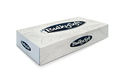Bulky Soft BS-68100 Kosmetikboxen, 2-lagig, 100 Tücher per Box, hochweiß (100-er Pack)