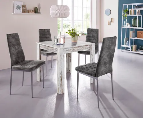 OTTO home Essgruppe, (Set, 5-tlg), Tischgruppe für kleine Räume
