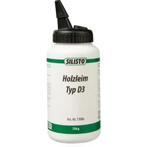 SILISTO Holzleim 73086, D3, 750g, wasserfest, für Innen und Außen