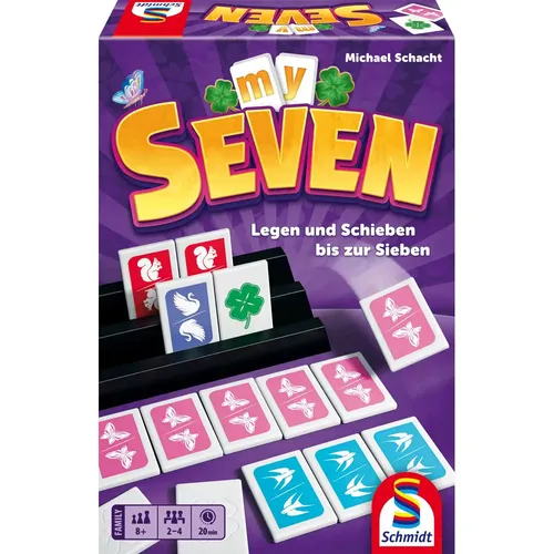 MySeven - Tierisch cleveres Tauschspiel - Gesellschaftsspiel mit einfachen Regeln und taktischen Möglichkeiten. Sammle Tierfamilien und tausche sie für Bonuspunkte! Ideal für Jung und Alt, Spieldauer ca. 20-30 Minuten.