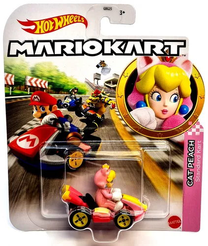 Mattel Hot Wheels cars Mario Kart Replica   Auto Cat Pech Standard Kart