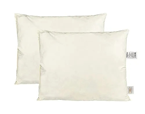 beties „Publik“ Federkissen 2er Set ca. 25x35 cm Kopfkissen Sofakissen mit Federfüllung (echte Federn) vielfältige Größenauswahl, waschbar traditionell gefertigt