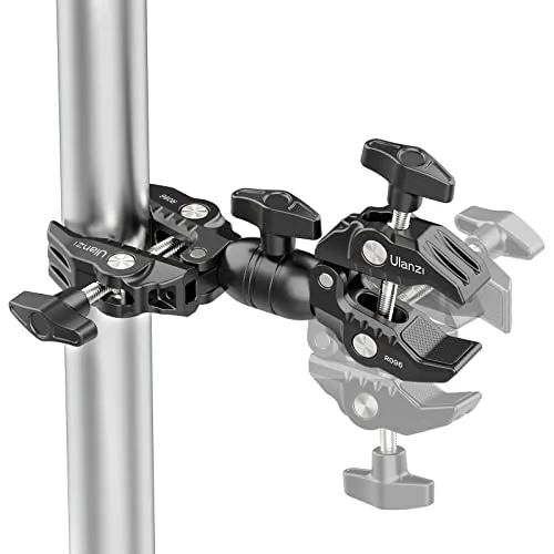 Ulanzi Double Super Clamp (Halterungsbügel) (R096) - Foto- & Video-Zubehör, vielseitiger Halterungsbügel für kreative Montagen und stabilen Halt in jeder Situation.