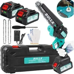 BULLA 6-Zoll Akku-Mini-Kettensäge mit Brushless-Motor