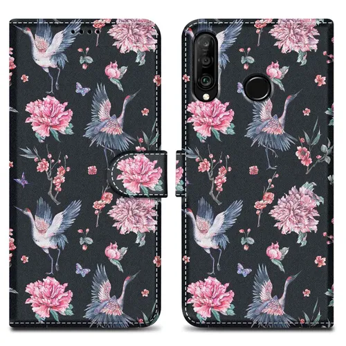 Handy Hülle für Huawei P30 LITE Cover Schutzhülle Case Tasche Magnet