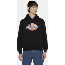 DICKIES Icon Logo Kapuzensweatshirt - Herren Sweatshirt in Größe XL, schwarz, aus 60% Baumwolle und 40% Polyester. Ideal für kalte Tage mit Kängurutasche für warme Hände und lässigem Street-Style.