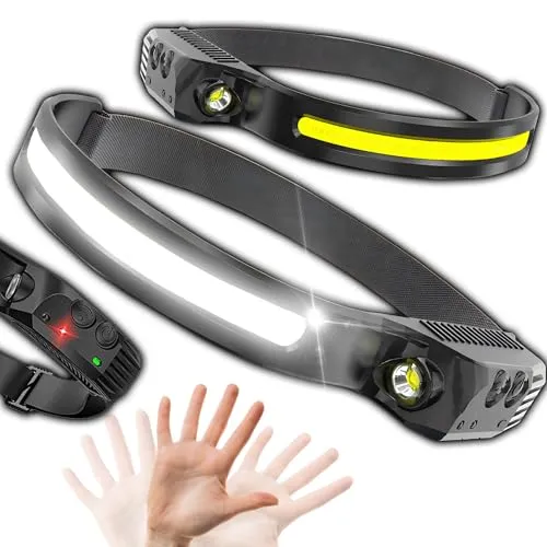 Retoo LED Stirnlampe Wiederaufladbar IPX4 – Superhell mit 4 Lichtmodi