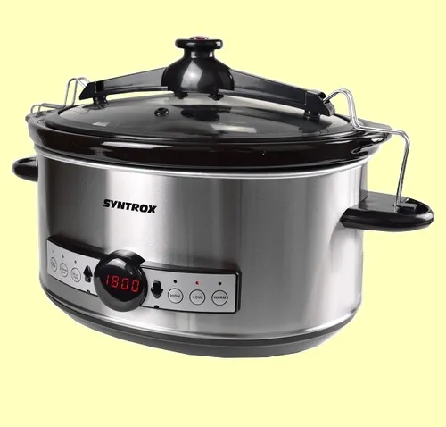 DIGITALER SLOW COOKER 6,5 LITER mit TIMER von SYNTROX Germany