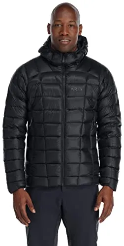 Rab Mythic Alpine Jacket black (BLK) XL - Daunenjacke für Männer, ideal für Klettern und Trekking mit 900-cuin-Gänsedaune für hervorragendes Wärme-Gewichts-Verhältnis und 100% recyceltem Material.
