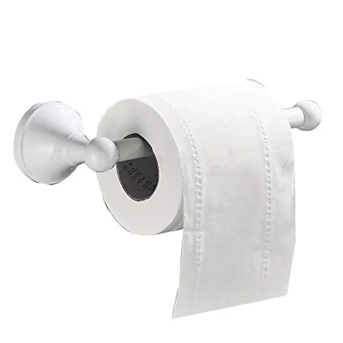 Flybath Toilettenpapierhalter ohne Deckel Messing Bad WC-Rollenhalter Wandmontage, Weiß