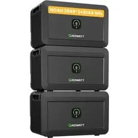 Balkonkraftwerk Speicher Growatt NOAH 2000*3 - 6144Wh - Erweiterbares Balkonkraftwerk mit 1800W PV-Eingangsleistung und IP66 Wasserschutz, ideal für die Nutzung im Freien und optimale Energieanpassung.