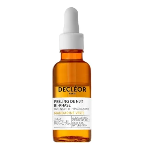 Decleor Green Mandarine Overnight Bi-Phase Facial Peel - 30ml - Anti-Aging-Creme für strahlende Haut über Nacht, mit erfrischender Mandarine für eine sanfte Peeling-Wirkung.