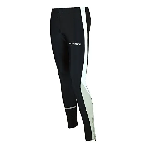 Airtracks Damen Laufhose Lang - Jogginghose Fitnesshose in Schwarz - Komfortable und atmungsaktive Laufhose für Damen, ideal für Sport und Freizeit. Mit extraflachen Nähten, Schlüsseltasche und Reflexdetails für Sicherheit beim Laufen.
