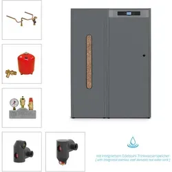 Solarbayer Pelletkesselset PLT-AC Compact 25 kW mit Trinkwasserspeicher
