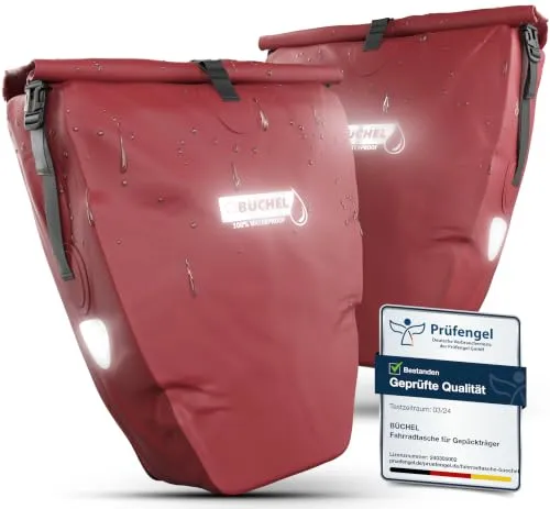 Büchel Fahrradtasche für Gepäckträger, 2er Set, 25.4 L