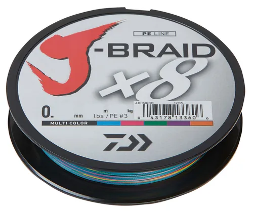 Daiwa Schnur J-Braid Farbe Multicolor Länge 300m ø 0,18mm von DAIWA