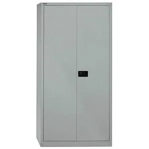BISLEY Stahlschrank Universal E782A04355 - 91,4 x 40,0 x 195,0 cm, silber - Büromöbel für Ordnung: Robuster Stahlschrank mit 4 Fachböden, abschließbar und bereits aufgebaut. Ideal für Büro und Werkstatt, pflegeleicht dank Pulverbeschichtung.
