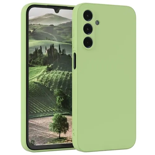 EAZY CASE - Silikonhülle für Samsung Galaxy A15 Hülle Silikon Case Grün weich stoßfeste Handyhülle Galaxy A15 Schutzhülle mit Kameraschutz Dünn Premium Schutz Cover TPU Phone Bumper in Pastellgrün