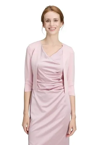 Vera Mont Damen Strickbolero Langarm Foggy Rose, M - Strickjacke für Damen, figurumspielender Schnitt mit eleganten Ärmelschlitzen für einen besonderen Look.