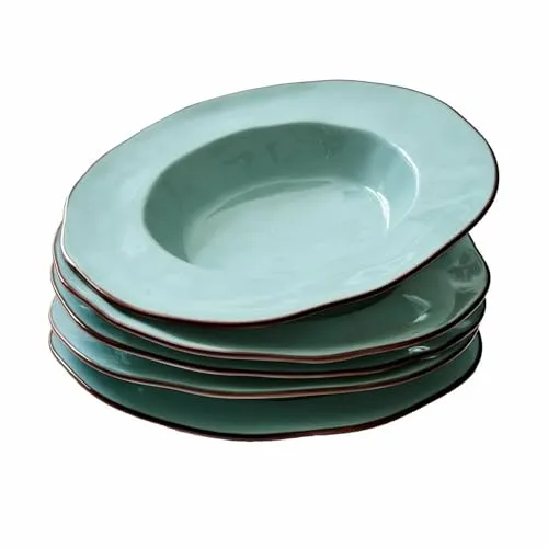 LOBERON Suppenteller 6er Set Biarré in türkis von LOBERON