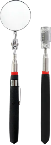 Kunzer Inspektionsspiegel-Set Ø 50 mm - Praktisches Inspektionsspiegel-Set mit einem Durchmesser von 50 mm, ideal für präzise Sichtprüfungen in Werkstätten und Hobbyprojekten.