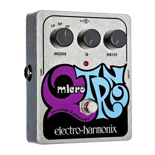 Electro Harmonix Micro Q-Tron - Gitarren-Kompressor - Gitarren-Kompressor, Made in USA, für einzigartigen Funk- und Wah-Sound in deinem Setup.
