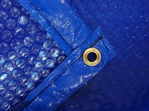 poolomio® Solarplane mit Randverstärkung | Pool Solarabdeckplane rund 700 cm Durchmesser | Solarfolie Stärke 400 µ | Solarabdeckung Poolsolarplane Poolheizung für Erwärmung Poolwasser