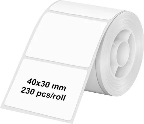 Olympia Etiketten (Rolle) 40 x 30mm Thermodirekt Papier Weiß 6320 Universal-Etiketten