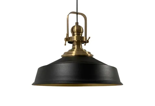 Bamyum Pendelleuchte Aslet Ø41 cm - Vintage Metall Lampe - Stilvolle Pendelleuchte aus Metall mit E27 Fassung, ideal für Wohnzimmer, Esszimmer und Küche. Weiche Beleuchtung und einfache Installation, perfekt für eine gemütliche Atmosphäre.