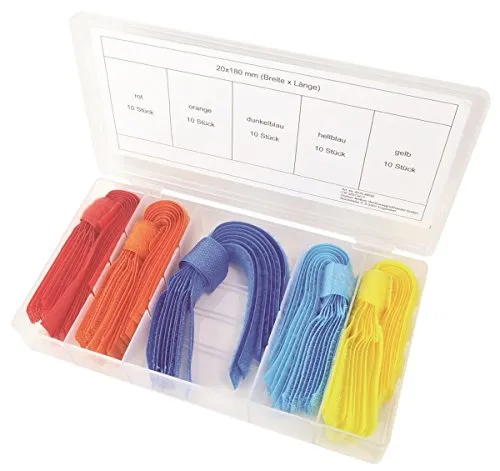 HM Müllner Klettband Sortiment BOX-KB50 Klettverschluss Klett