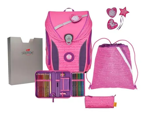 DerDieDas ErgoFlex MAX Schulranzenset 5-teilig Pretty Unicorn