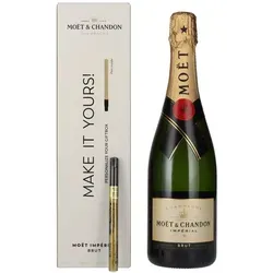 Moët & Chandon Champagne IMPÉRIAL Brut 0,75l Geschenkbox - Champagner der Spitzenklasse aus Épernay, Frankreich. Verführerische Eleganz mit Aromen von grünen Äpfeln und Vanille, ideal für besondere Anlässe.