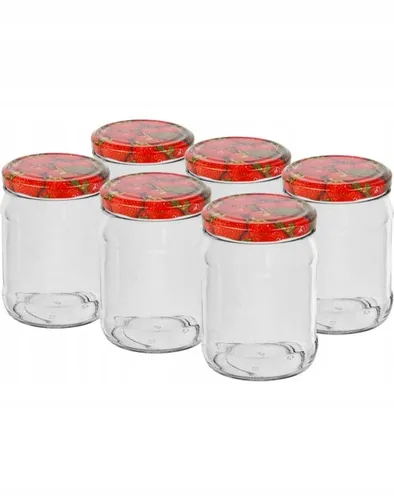 Einmachglas mit Schraubverschluss 500ml 6 Stk