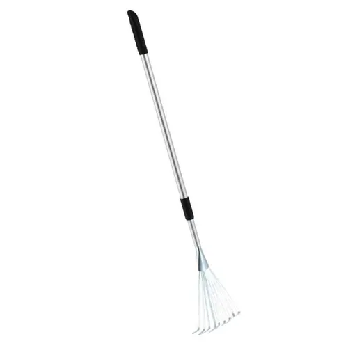 Kleinfächerbesen (Aluminium) mit Teleskopstiel | Kleinfeger, Handfächerbesen