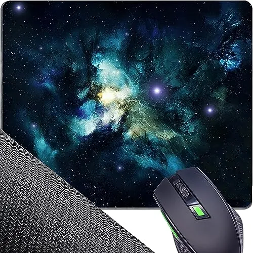 Retoo Mauspad Gaming Groß 250 x 200mm, rutschfest, Schreibtischunterlage, kleine Größe Size, Verbessert Präzision und Geschwindigkeit, spezielle Oberfläche, Mousepad, Schwarz