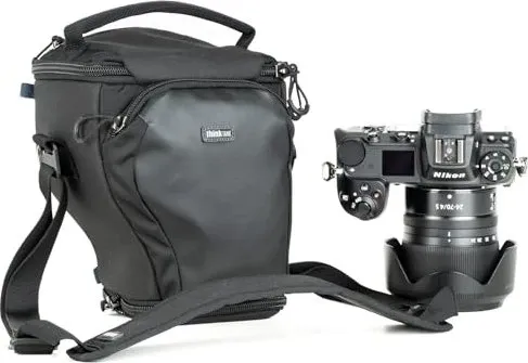 Think Tank Digital Holster 10 - Schwarz, perfekt für Kameras mit Zoomobjektiv und zusätzliches Zubehör, inklusive praktischer Fronttasche und