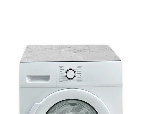 Tabletop Antirutschmatte Beton-Optik für Waschmaschinen - Rutschfeste 60 x 60 cm Waschmaschinenauflage mit Textil-Finish, zuschneidbar und pflegeleicht. Ideal als Unterlage für Waschmaschinen und Trockner, sorgt für Ordnung und ein attraktives Design in Ihrem Hauswirtschaftsraum.