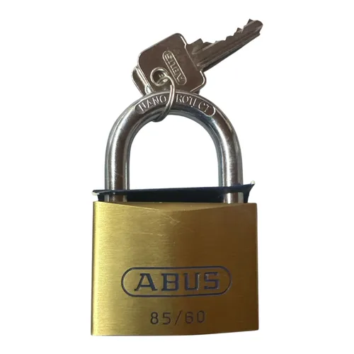 ABUS Vorhangschloss Messing 85/60 - 80632 - Sicherheitsprodukt mit robustem Messinggehäuse, ideal zum Schutz von Wertgegenständen und für den Innen- und Außenbereich.