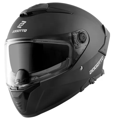 Bogotto Motorradhelm FF118 - Belüftet mit Quick Visor Swap System - Motorradhelm mit optimaler Belüftung, herausnehmbarem Innenfutter und Pinlock-vorbereitetem Visier für höchsten Tragekomfort und Sicherheit.