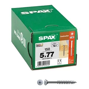 SPAX Universalschrauben T20 Tellerkopf WIROX 0251010500775 5 mm x 77 mm, 150 St.