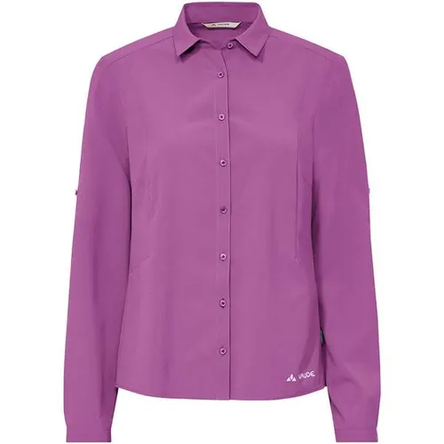 Vaude Women's Rosemoor L/S Shirt IV - Lila Bluse Größe 40 - Funktionale Outdoorbluse für Trekking und Reisen in Lila, Größe 40. Mit UV-Schutz für optimalen Komfort im Freien. Ideal für Abenteuer und Reisen. Entdecken Sie weitere Angebote von Vaude bei Bergfreunde.de!