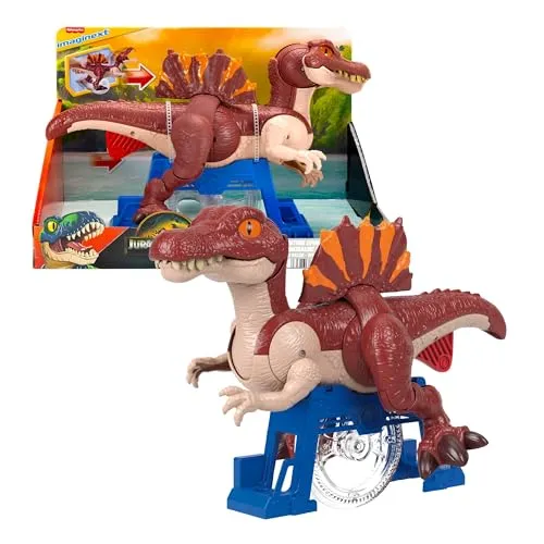Imaginext Jurassic World Sprinting Spinosaurus (JFR24) - Spielzeugfigur - Dinosaurier-Spielzeugfigur mit interaktiven Funktionen, perfekt für spannende Abenteuer in der Jurassic World!