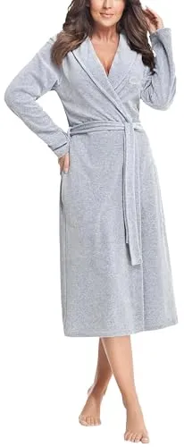 Aquarti Damen Velours Bademantel Nicki von Aquarti