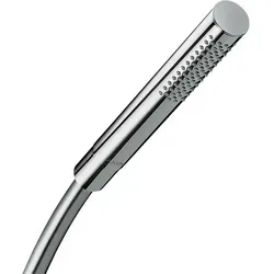 hansgrohe Axor Starck Stabhandbrause 1jet 10531000 - Chrom Duschkopf - Handbrausen mit EcoSmart Technologie für bis zu 60% weniger Wasserverbrauch, ohne Komfortverlust. Ideal für energieeffiziente Duscherlebnisse.