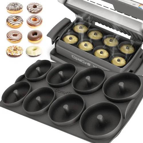 Donuteinsatz für Tefal OptiGrill XL, Zubehör, Backschaleneinsatz aus Silikon