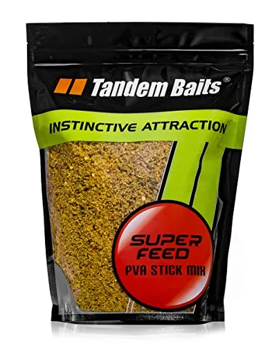 Tandem Baits Karpfen Futter Angelfutter SuperFeed PVA Stick Mix 1 kg Geheime Tintenfisch