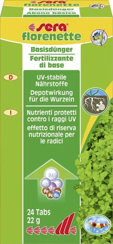 Sera Dünger für Aquarienpflanzen florenette 24 Tabs von sera